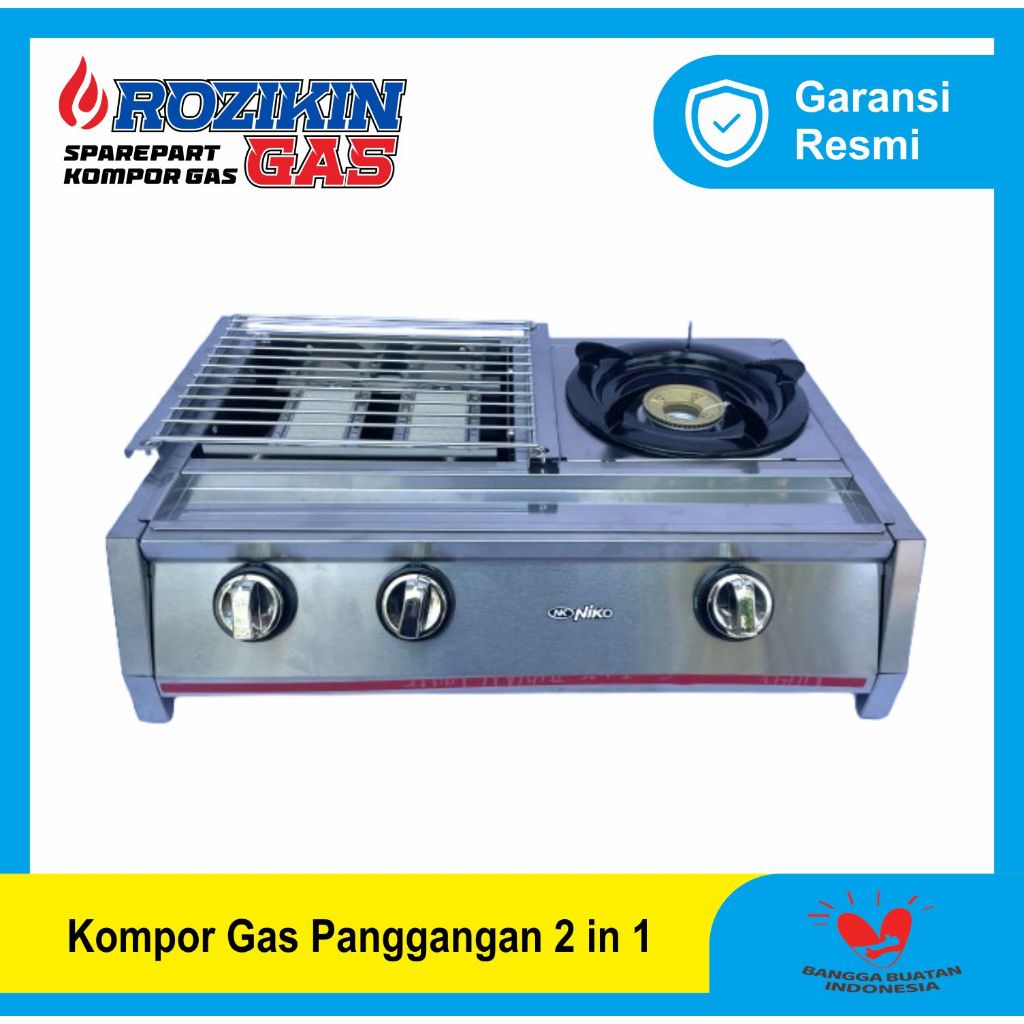 Kompor Gas Panggangan 2 in 1