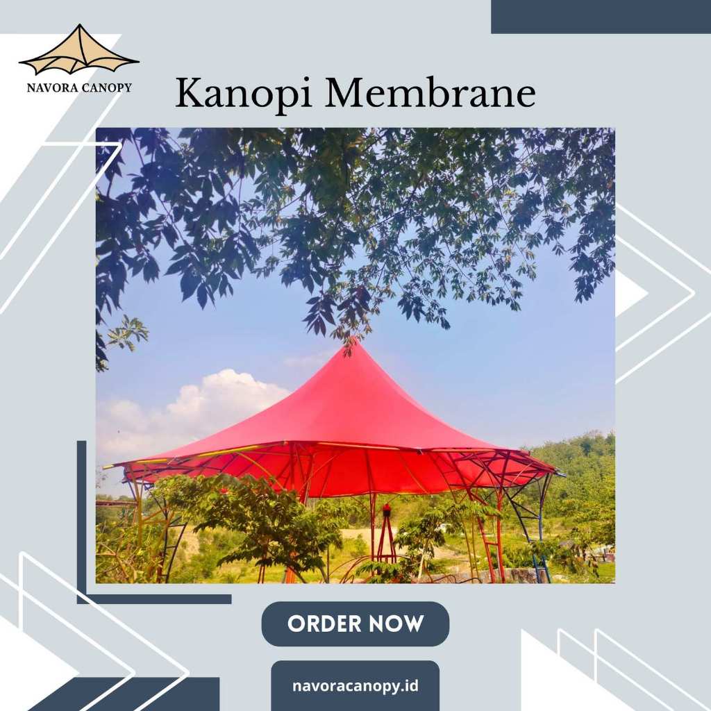 Kanopi Membran Minimalis – Atap modern simpel elegan untuk rumah, carport, taman, dan area parkiran