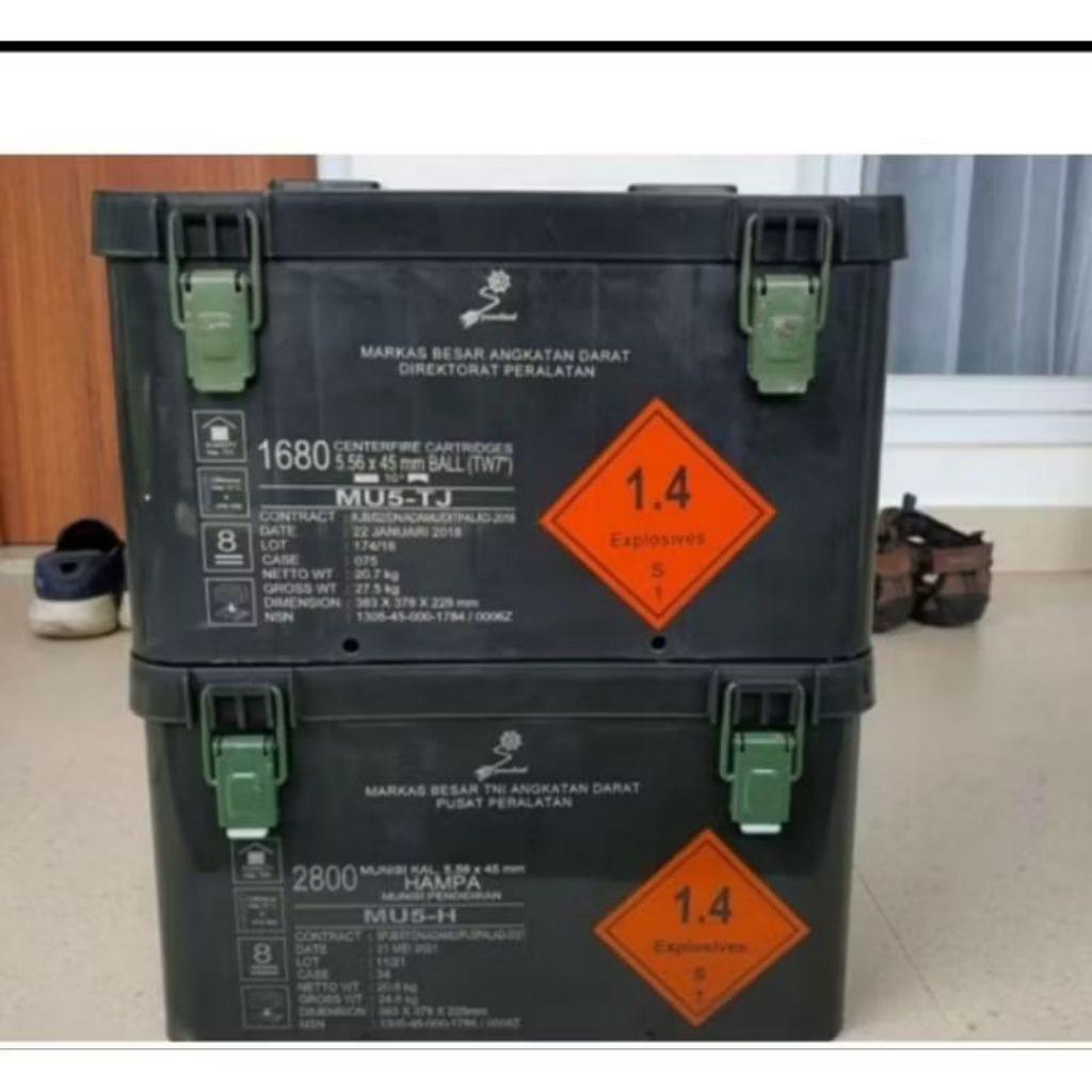 Box Kotak Penyimpanan bekas Munisi Pindad | Box Kotak Munisi bekas pindad