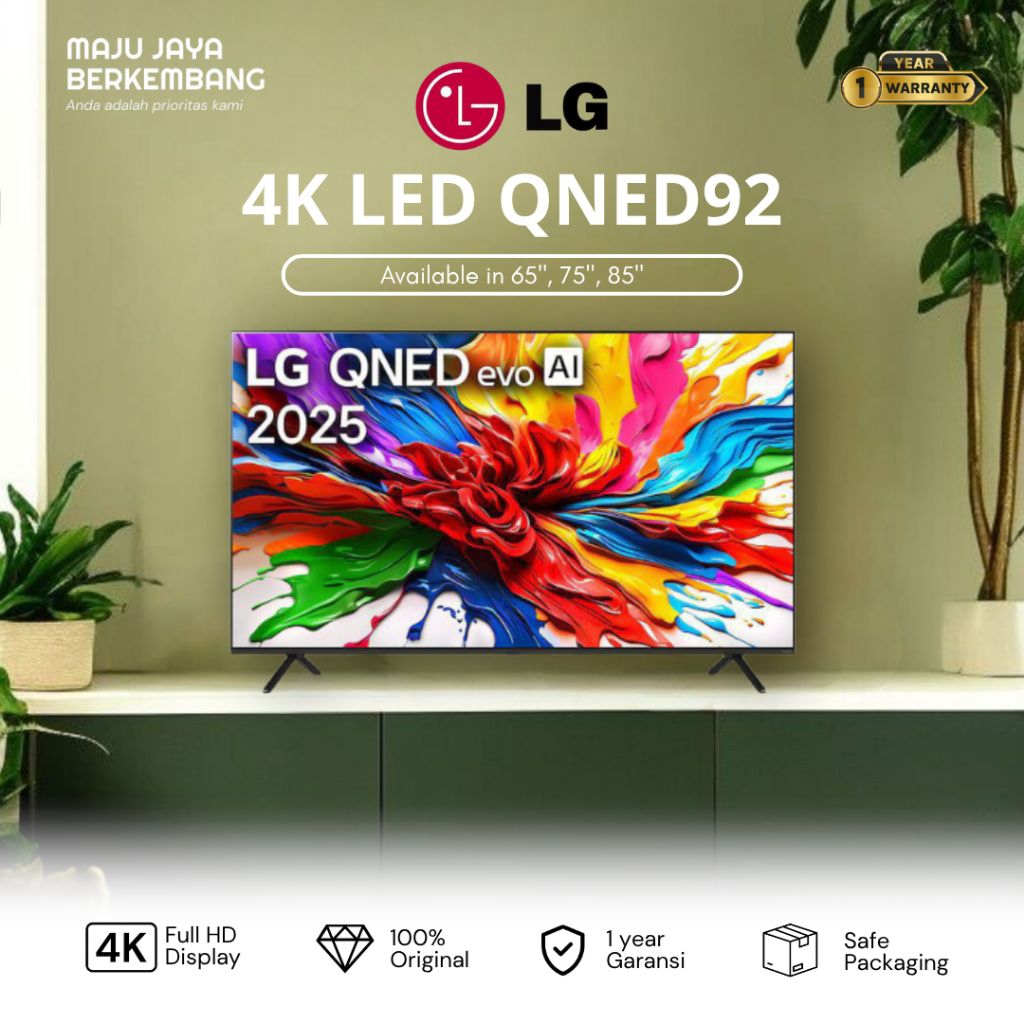 LG 85QNED92 / 85QNED92ASA MINI LED 4K SMART TV WEB OS 85 inch 2025 series qned92