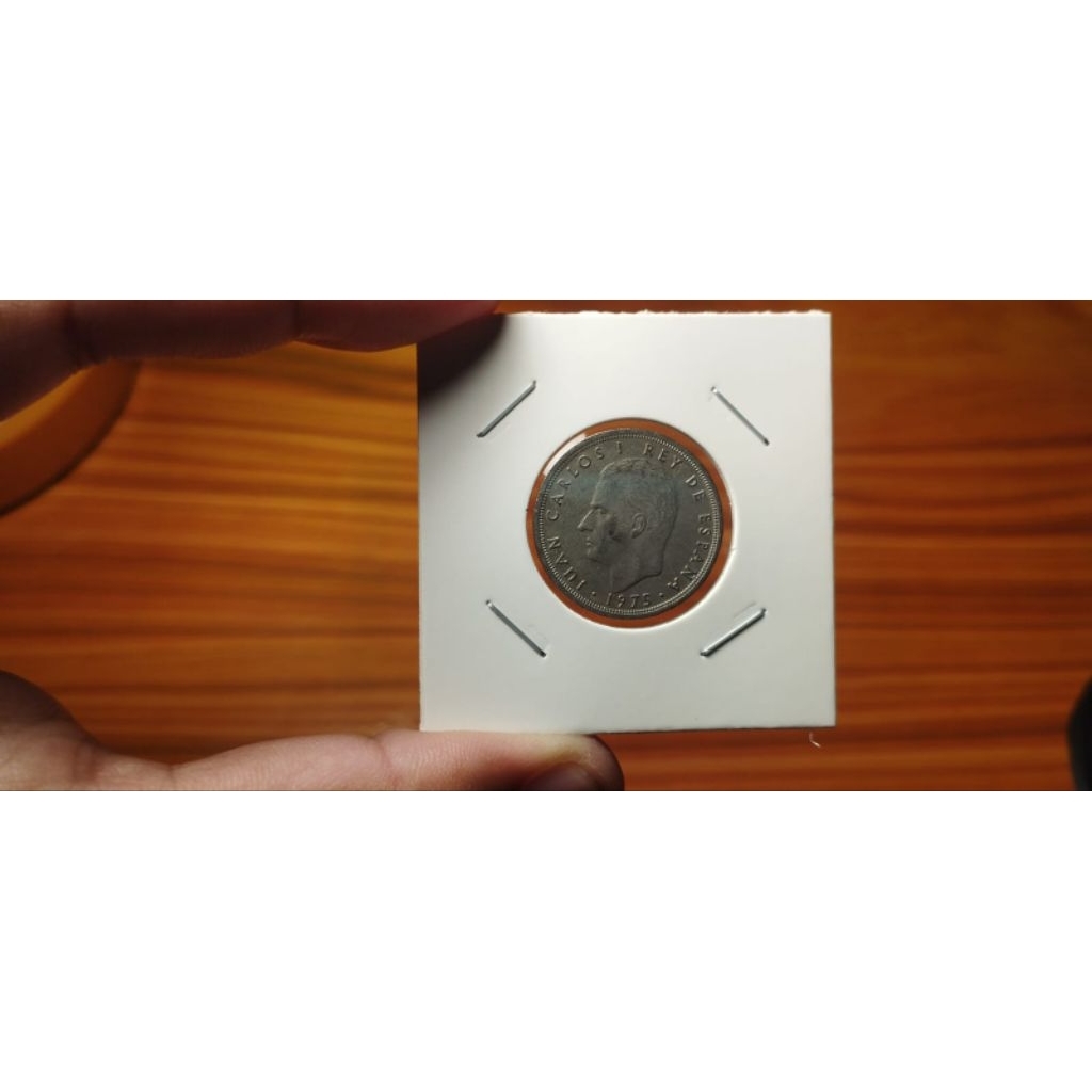 KOIN 5 PESETAS SPANYOL USIA SETENGAH ABAD