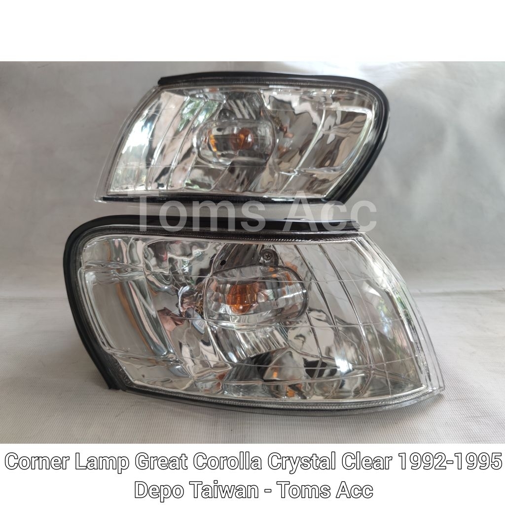 Corner Lamp Great Corolla 1992 1995 Toyota Crystal Chrome AE100 Lampu Sein Reting Depo Taiwan