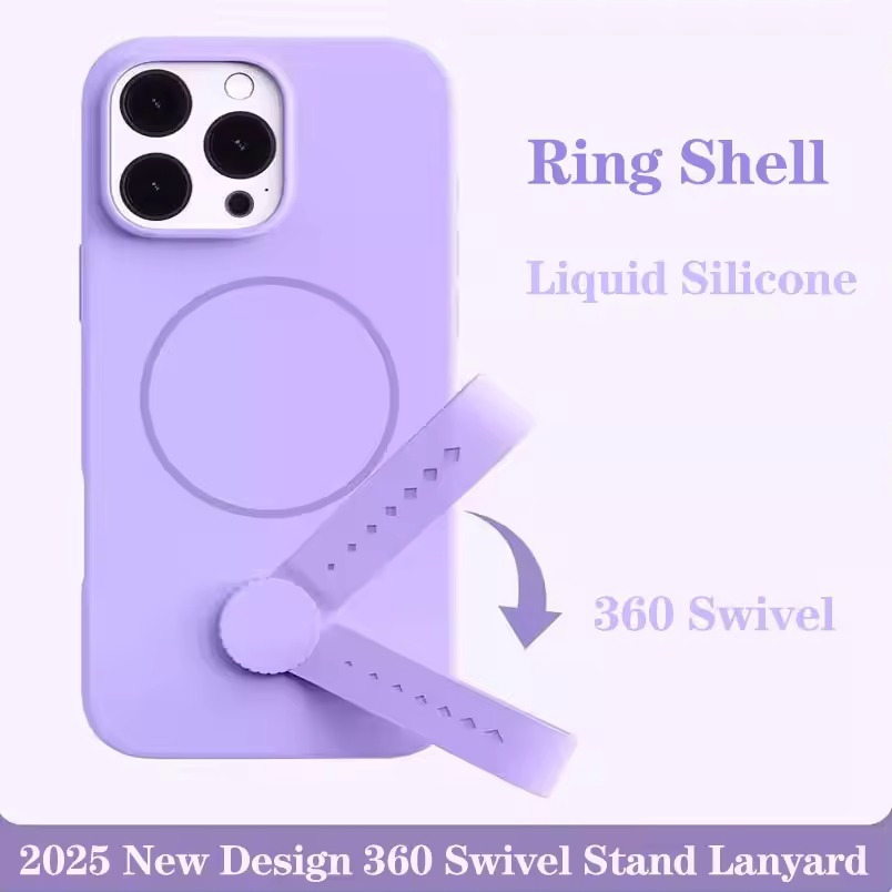 Case Liquid Silicone Rotating Magsafe For iPhone 17 Air iphone 17 pro max iphone 13 iphone 14 iphone