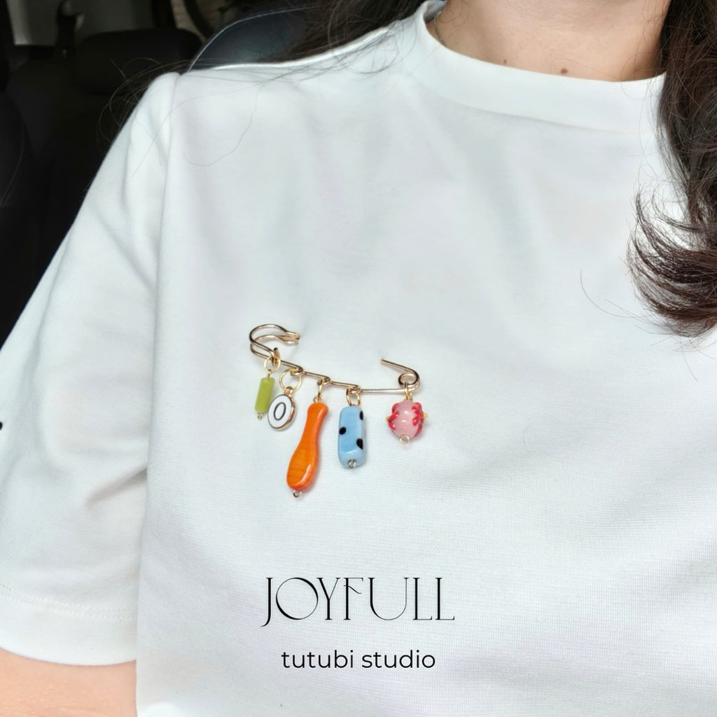 (CUSTOM HURUF) Bros Besar Pin Estetik / Customize Pendant / Customize Brooch /Bros Etnik Charm Manik