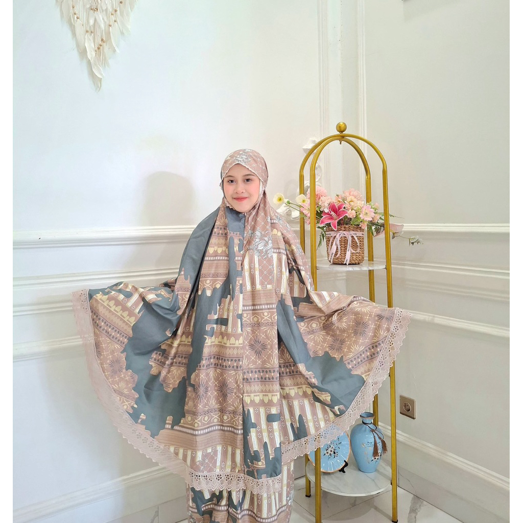 Mukena Wanita Sholat Trend Baru Terbaru 2025/2026 Rukuh Traveling Ngaji Sale Ramadhan Perlengkapan S