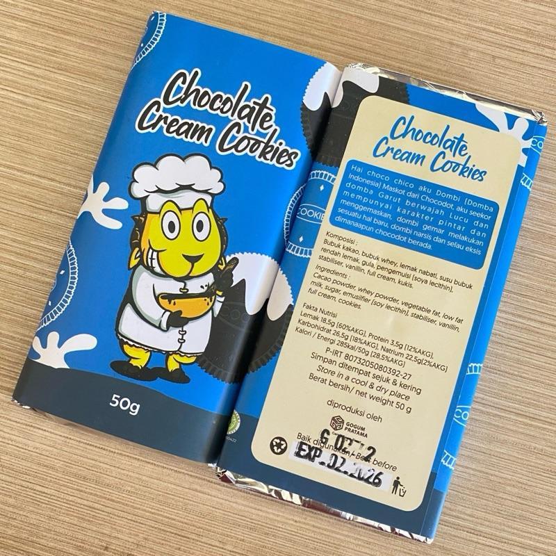 Cokelat Cream Cookies Dombi Asli Maskot Garut 50gr Original Chocodot Khas Garut