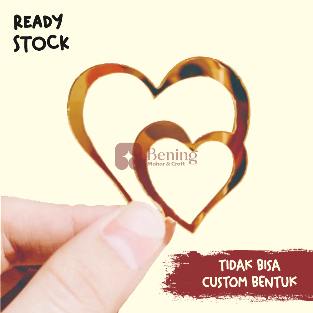 Love dari bahan Akrilik GOLD Dekorasi Mahar dekorasi mahar