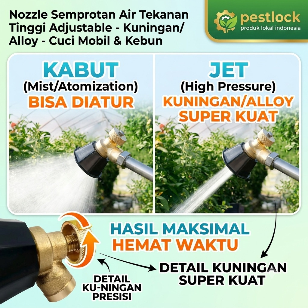 Nozzle Sprayer Tekanan Tinggi /NOZZLE ADJUSTABLE/ NOZZLE SPUYER ADJUSTABLE