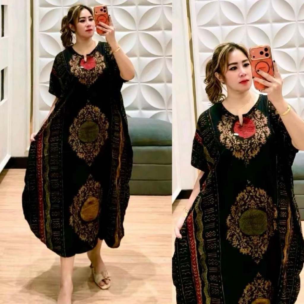 daster lowo midi kaftan kelelawar
