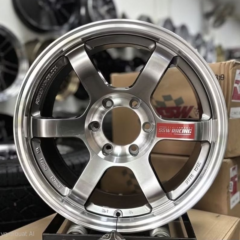 velg mobil ring 18 VOLKRAYS TE37 PROGRESSIVE SSW ORIGINAL THAILAND R18 velg racing Hilux Fortuner Fo