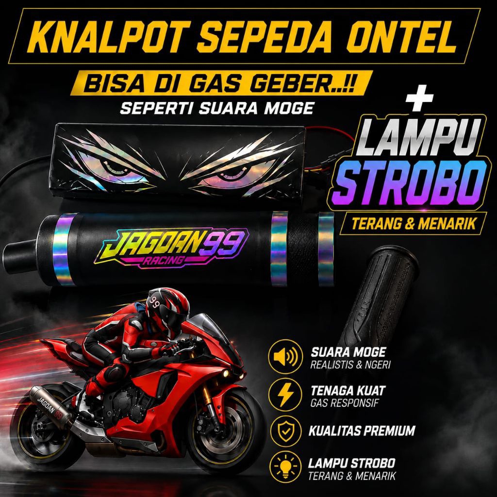 knalpot sepeda ontel bisa di gas seperti suara moge