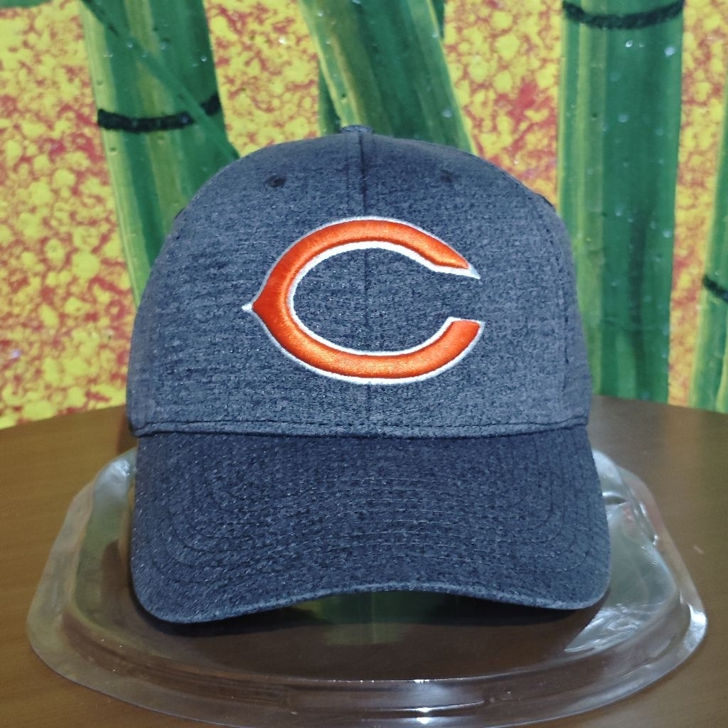 Topi NFL Chicago Bears Heather Grey Flexfit Cap Original Second Good Condition