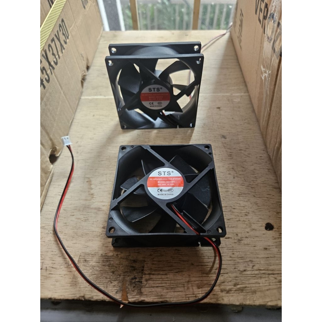 FAN DC 24V 8CM KIPAS 24V 8CM TEBAL 2.5CM 0.25A