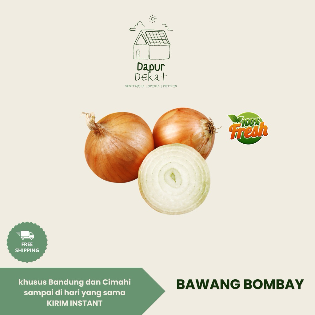 BAWANG BOMBAY SEGAR | Bawang Bombay bersih | Sayur Instant Bandung Cimahi