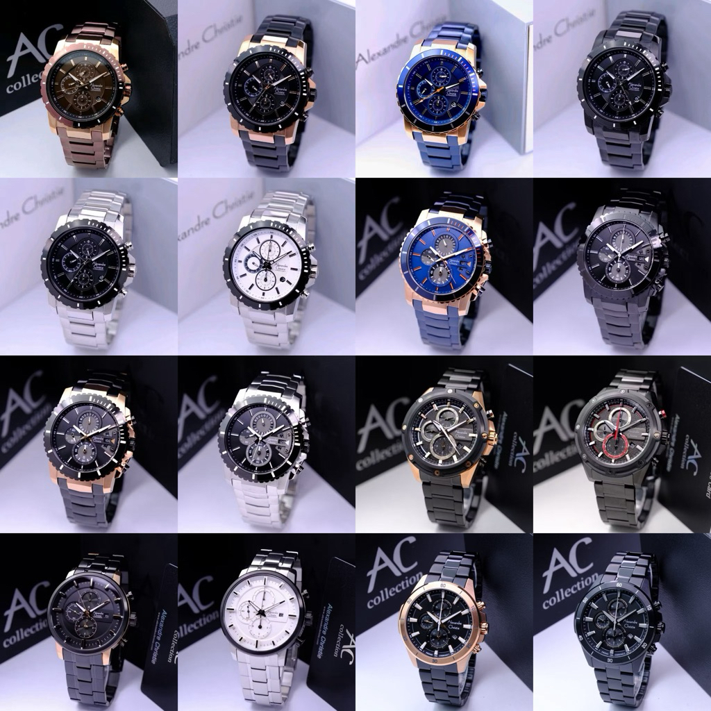 Jam Tangan Pria Alexandre Christie 6141 AC6141 / AC6455 / AC6508 / AC6523 / AC6563 / AC6410 / 9205 A