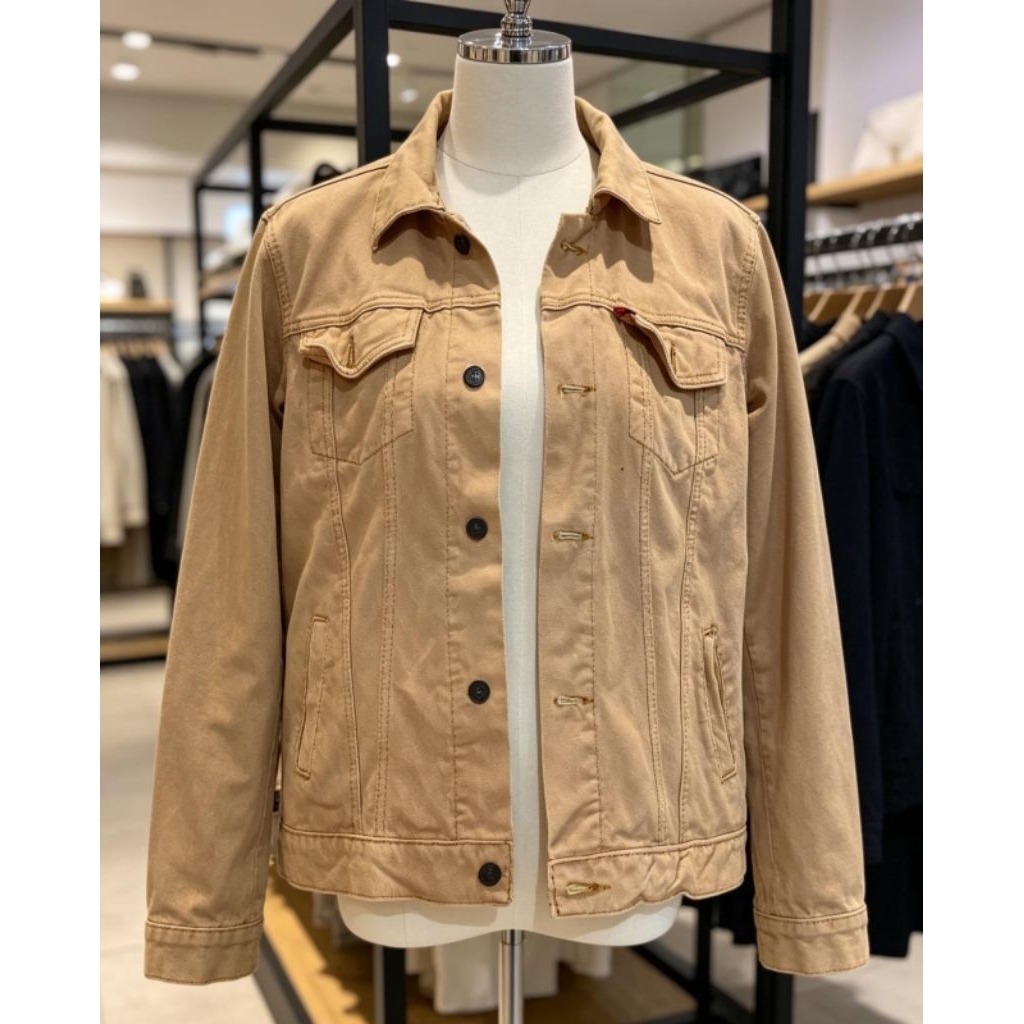 Jaket Levis Trucker Kuning Mustard Second