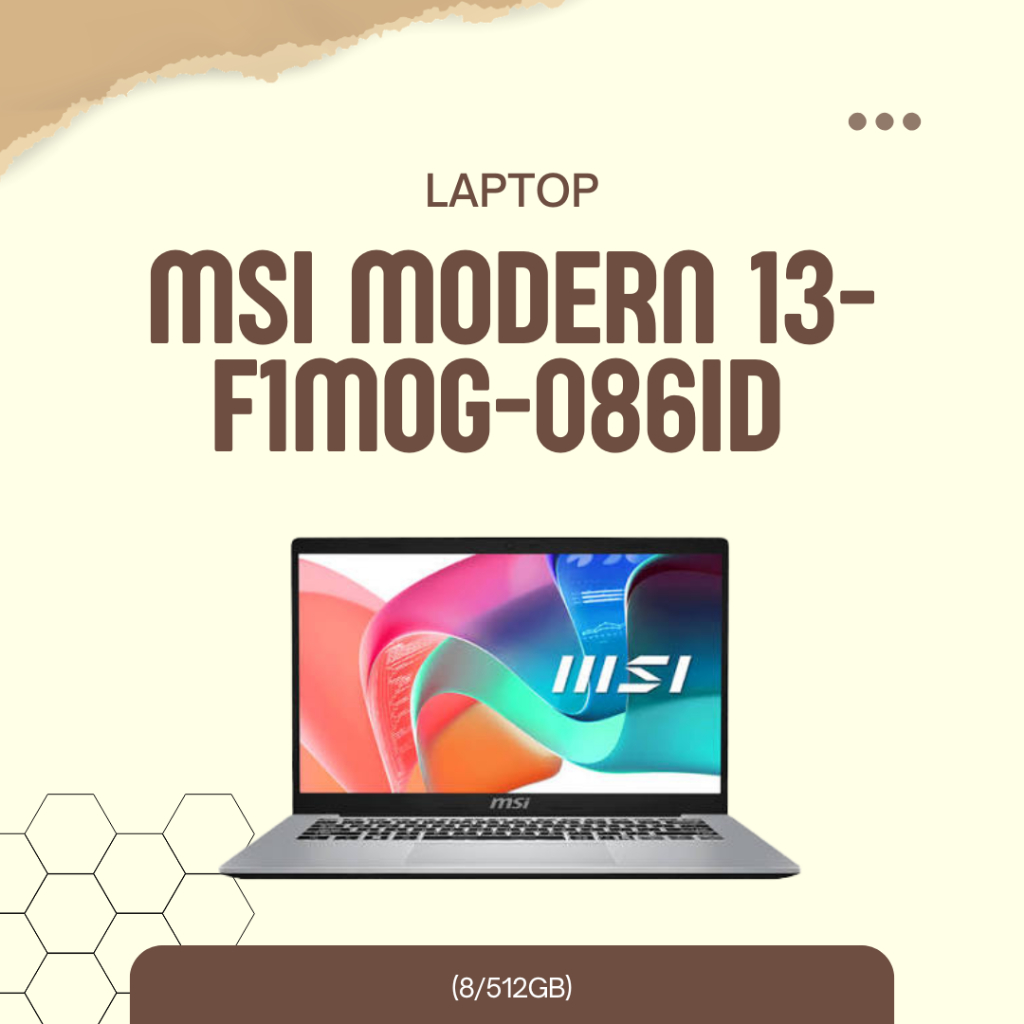 Laptop MSI Modern 13 Core i5 Laptop Kantoran