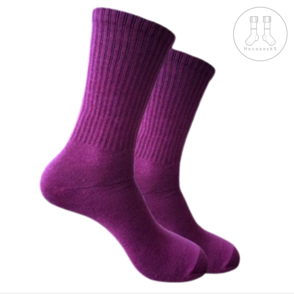 Kaos Kaki Oldschool Dark Fuchsia