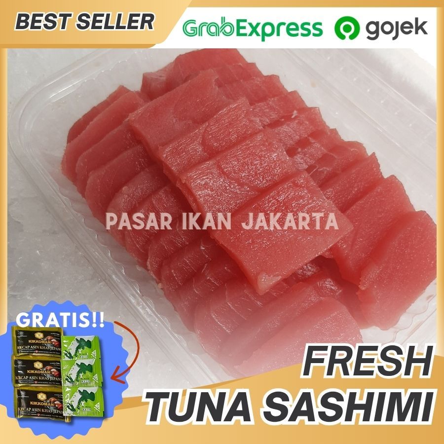 Tuna sashimi premium grade A 500 gram | Tuna sashimi ready to eat dimakan mentah | Tuna steak sashim