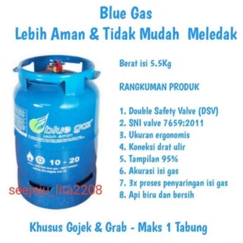 Tabung Blue Gas Tanpa Isi