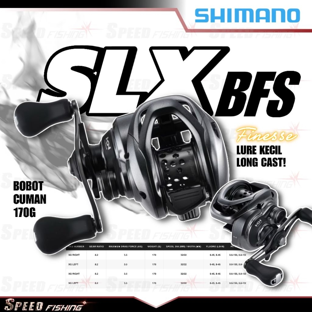 Reel Pancing SLX BFS 2025 XG Left Baitcasting