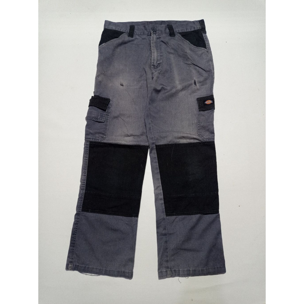 Celana Dickies Cargo Double Knee Warna Grey Size 32×32 Second Brand Dickies
