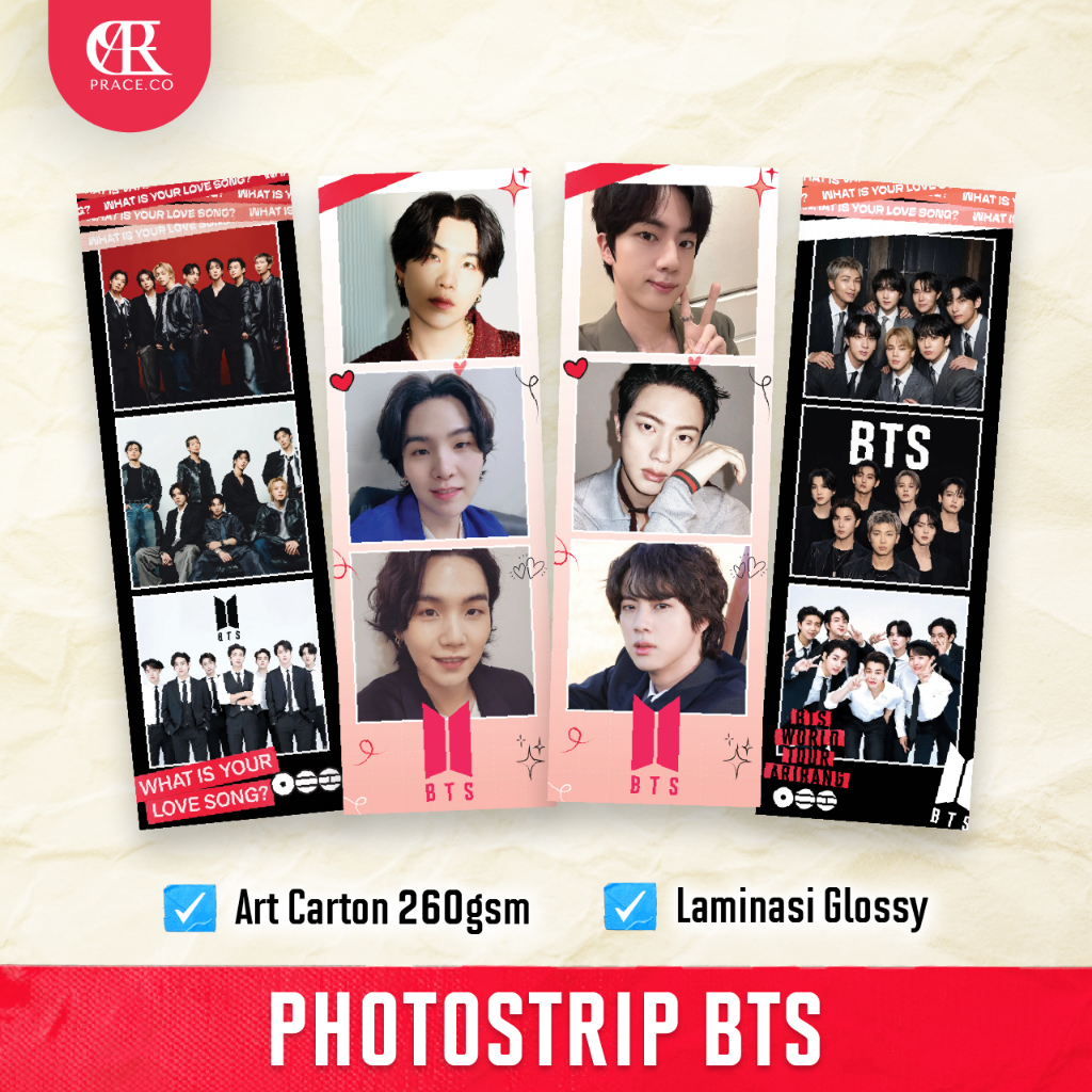 Photostrip BTS | Merchandise Photostrip / Souvenir BTS | Unofficial Merchandise / Unofficial Fanart 