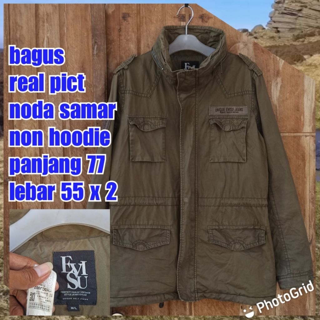 jaket parka army military green hijau m65 fashion evisu
