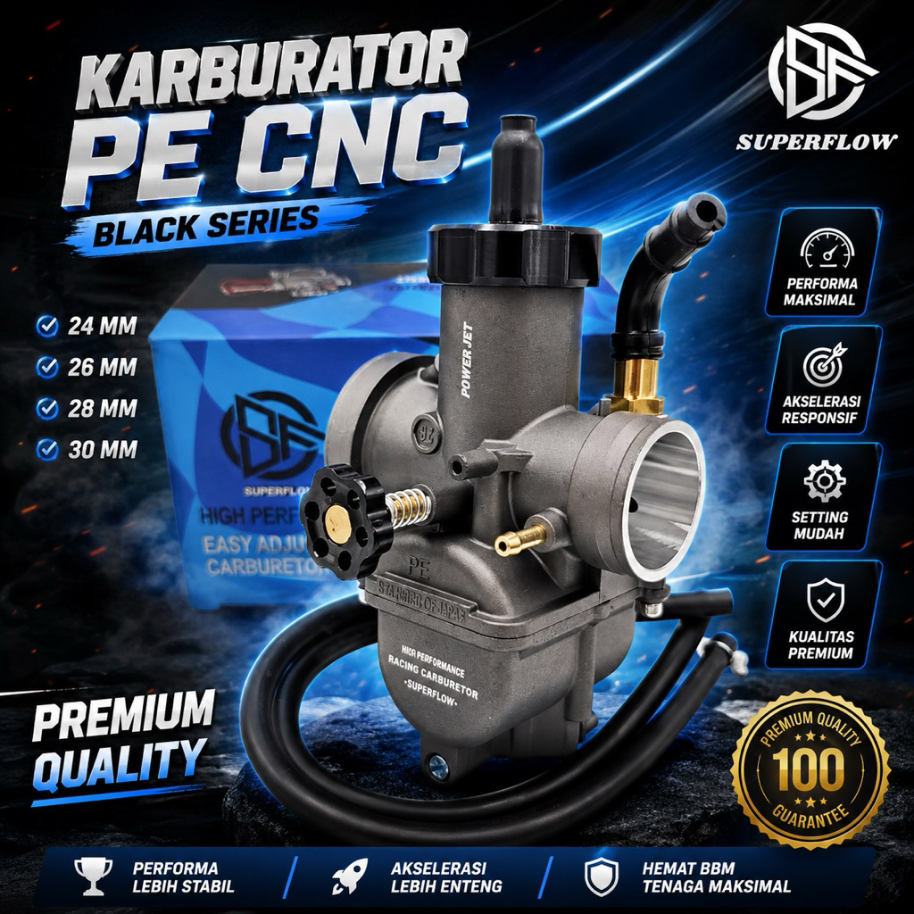 KARBURATOR PE THAILAND SUPERFLOW PE 24 26 28 30 SKEP KUNINGAN