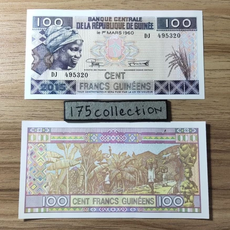 Uang asing Guinea 100 Francs unc