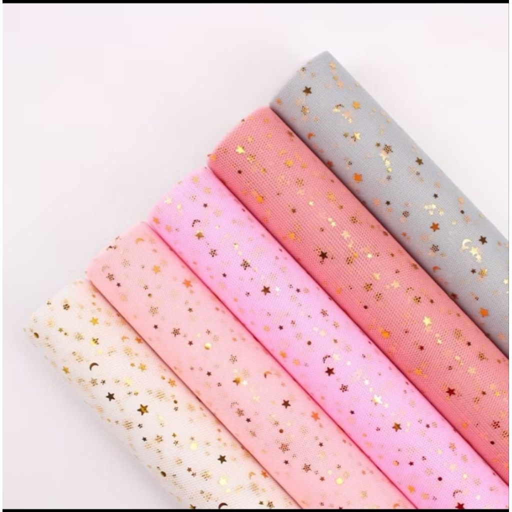 (47 cm) Jaring Kain tile Motif Bulan Bintang