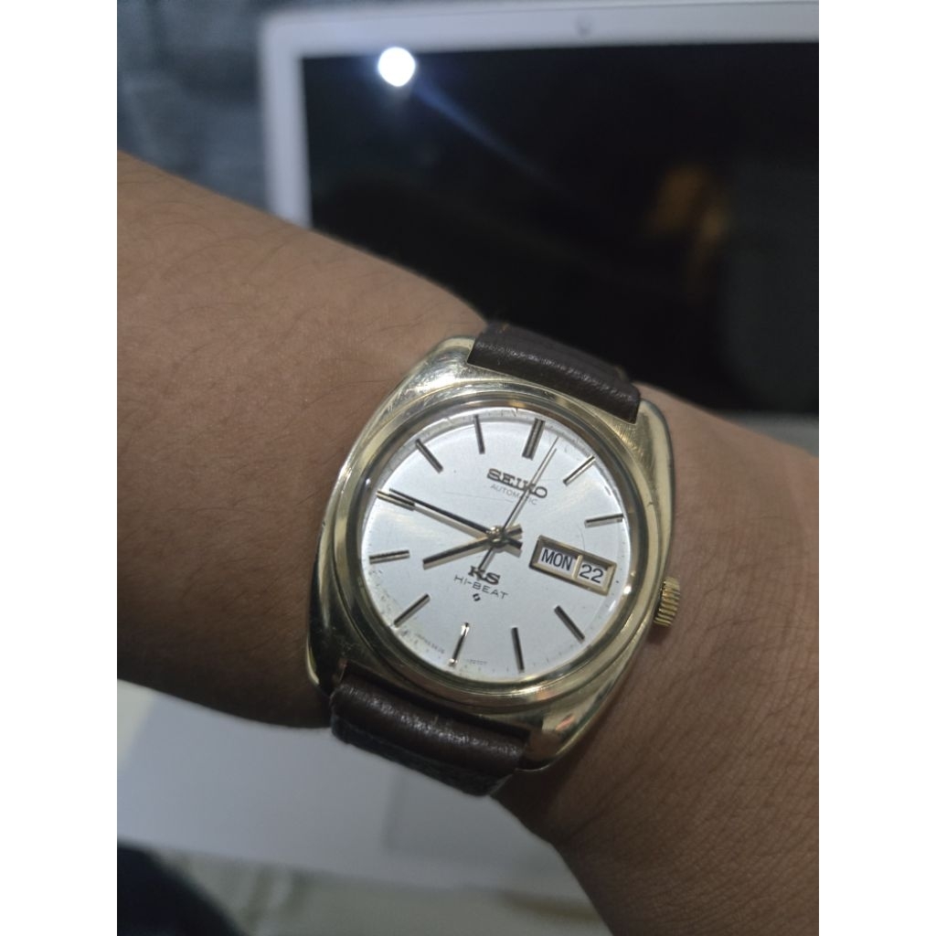 King Seiko (KS) Hi-Beat Jumbo size (gold cap & gold coin)