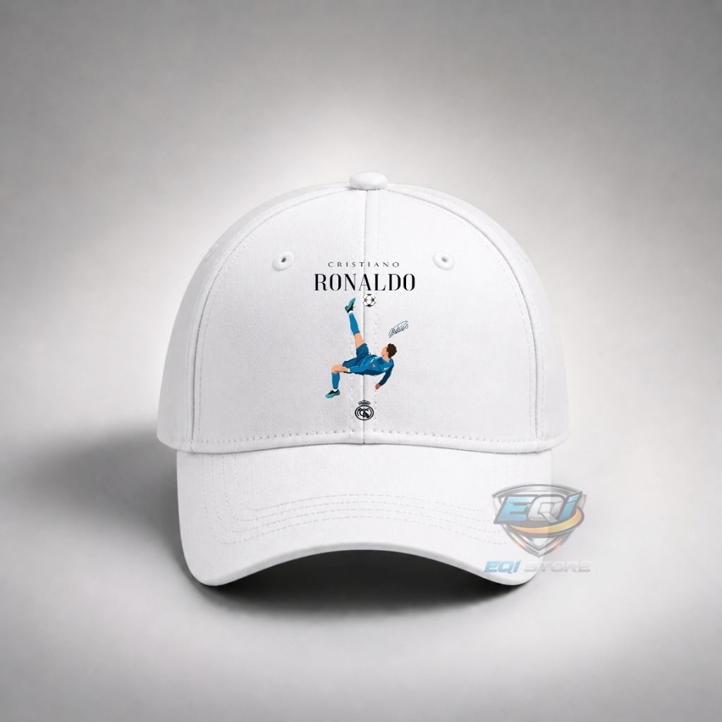 Topi Anak Karakter CHRISTIANO RONALDO REAL MADRID SALTO ICONIC GOAL, Keren & Adjustable, Nyaman Dipa