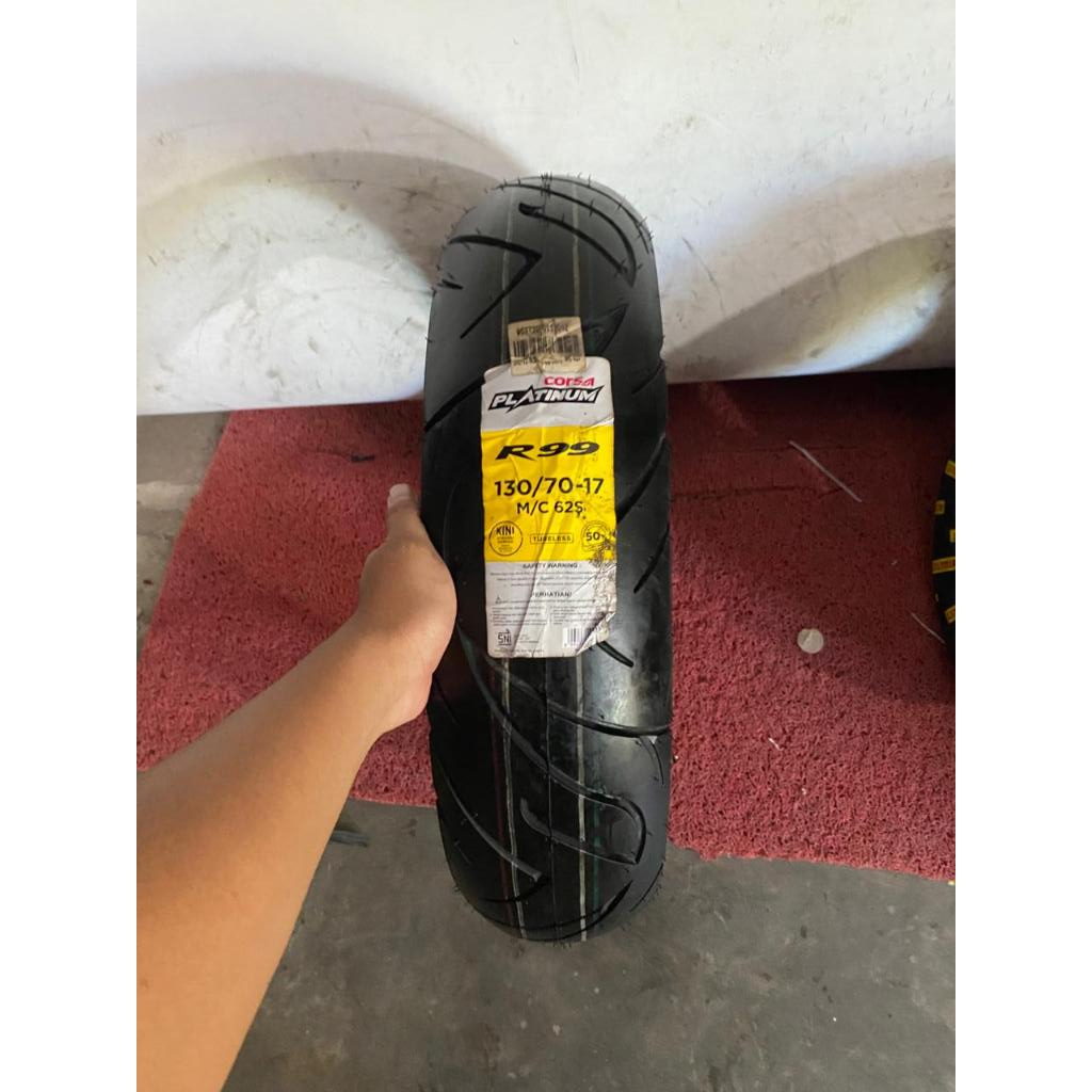 Ban Belakang CBR Vixion R Ninja CB150R Byson Tubeless Ban Luar Corsa R99 130/70-17 Murah