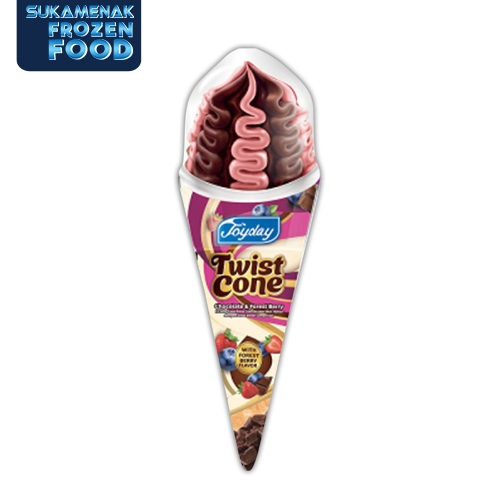 JOYDAY Twist Cone Chocolate Forest Berry