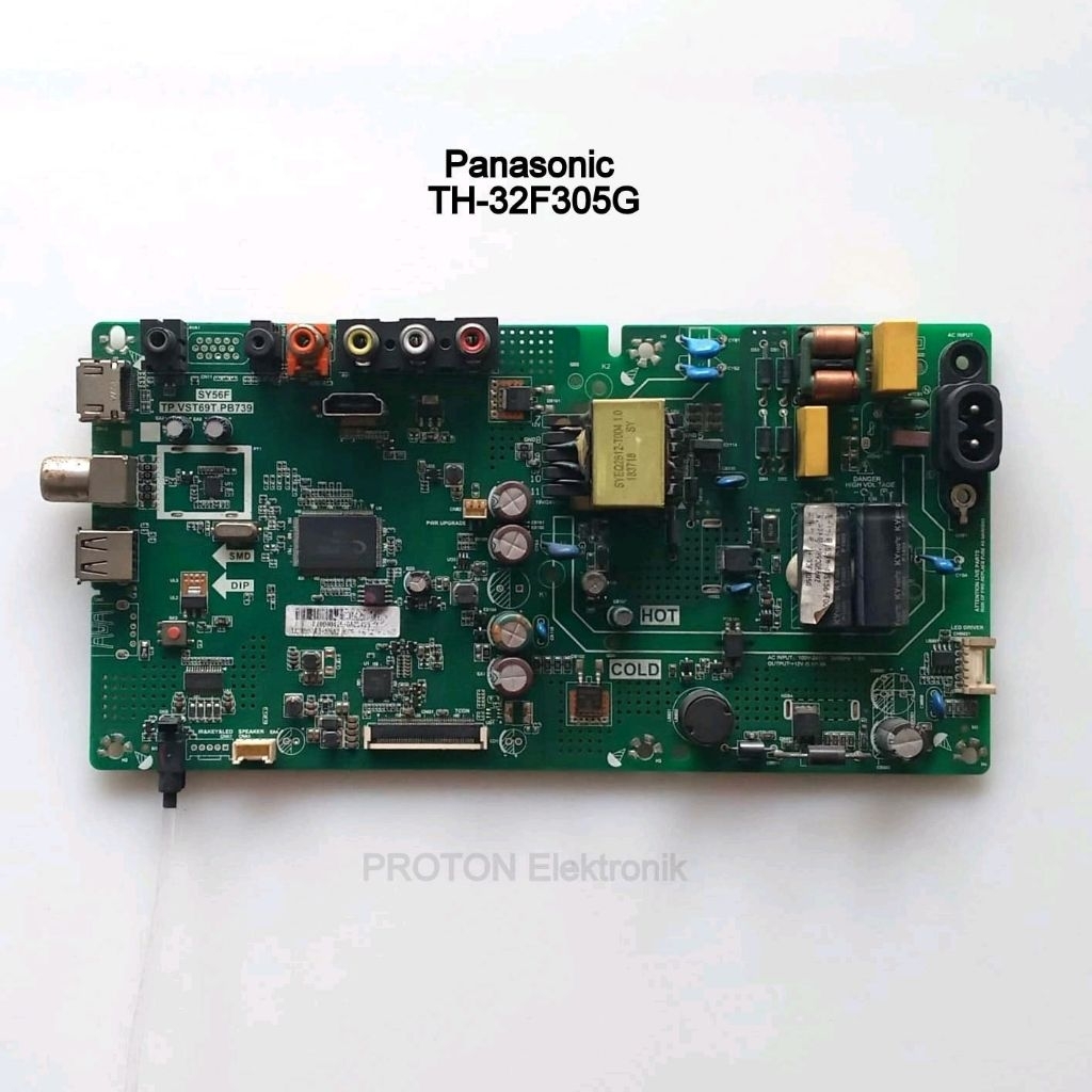 Mainboard LED TV Panasonic TH 32F305G 32F305 TH-32F305G Mesin Matherboard Viera SY56F TP.VST69T.PB73