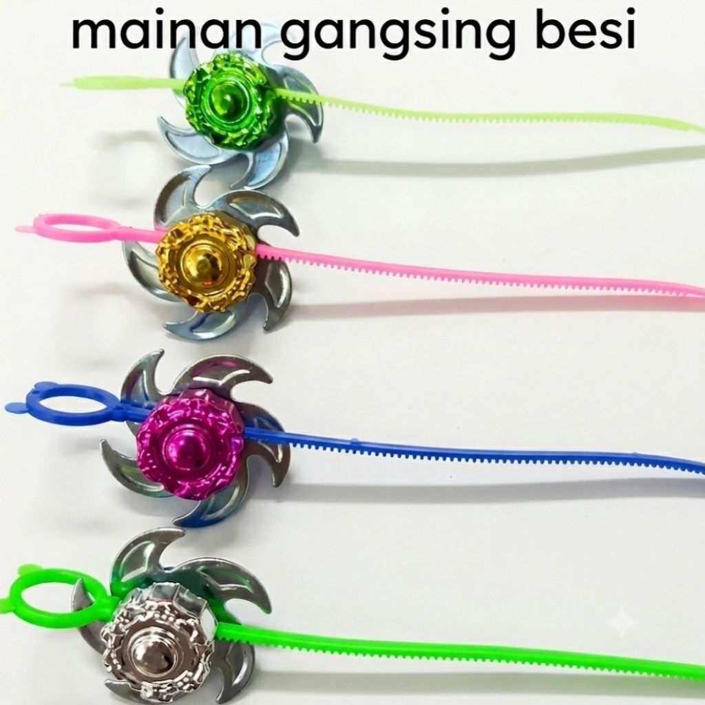 Mainan Gangsing Tarik Besi / Gangsing Adu Murah / Mainan Gasing Anak