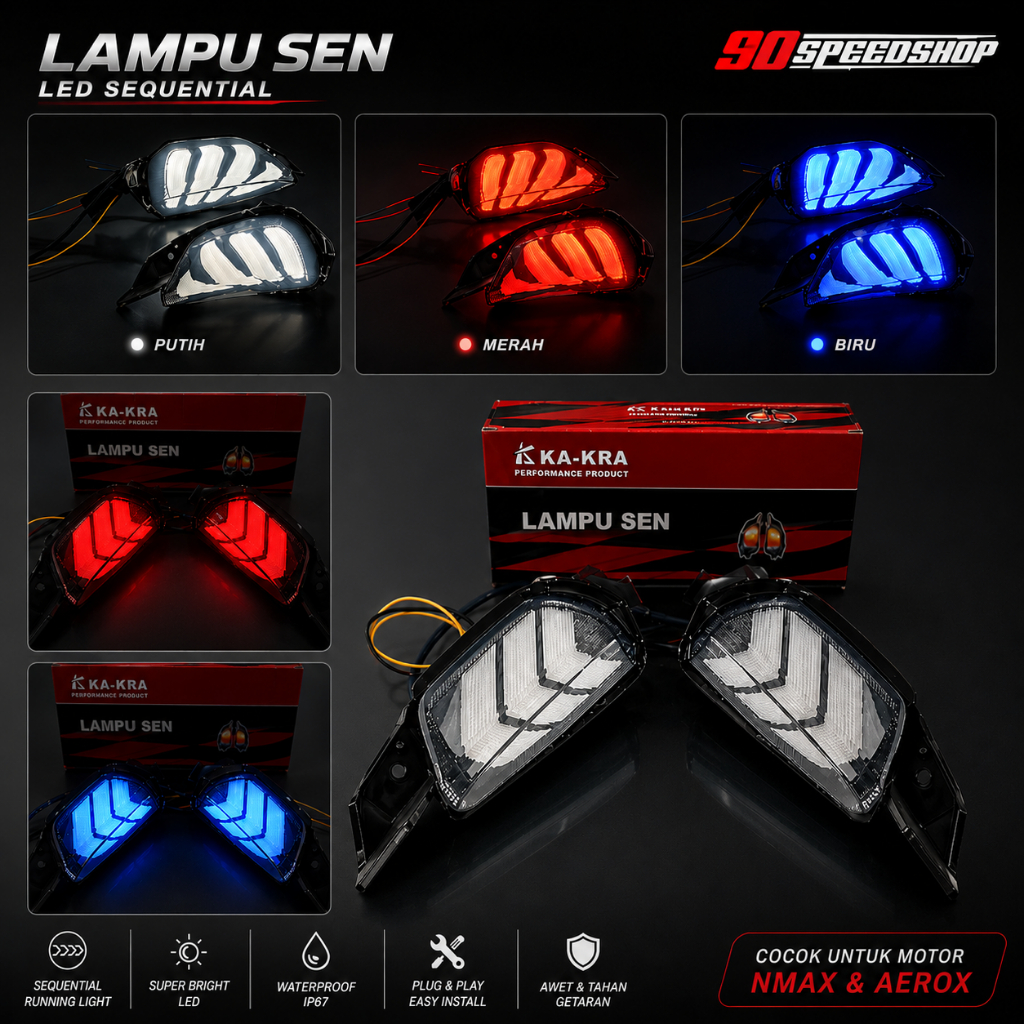 LAMPU SEN SEIN DEPAN LED NMAX NEW ALL NEW NMAX SEIN AEROX NEW AEROX OLD