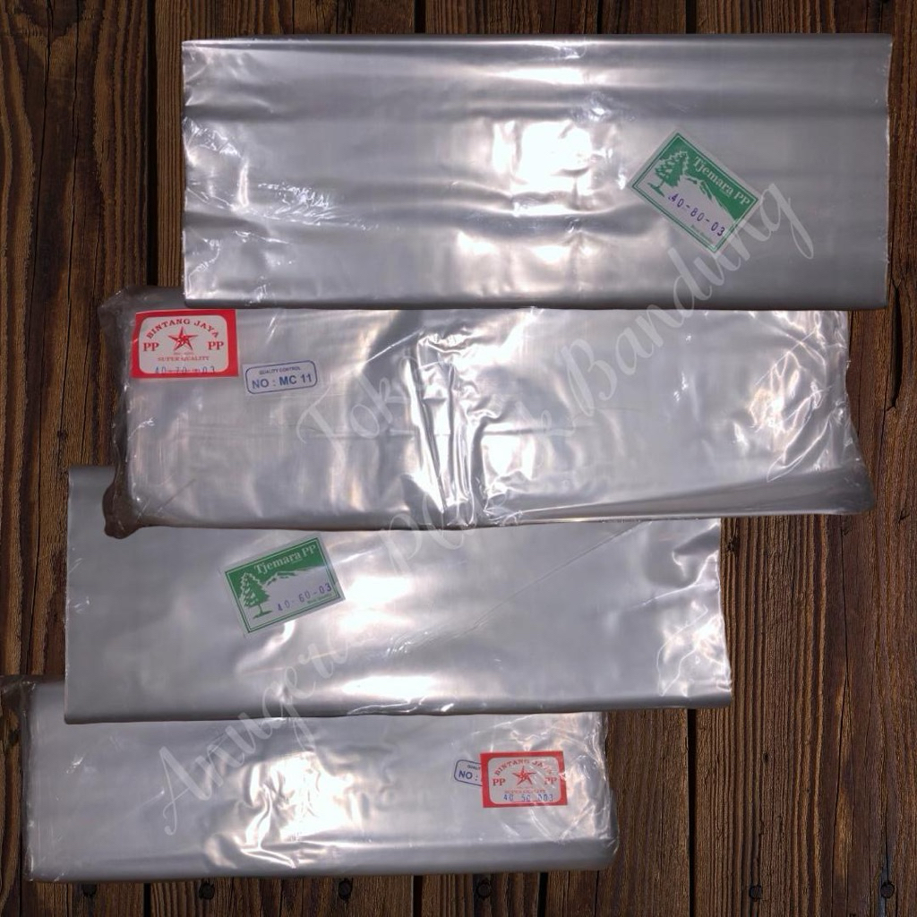 Plastik PP Tebal 03/Plastik Laundry/Ukuran 40x80, 40x70, 40x60, 40x50