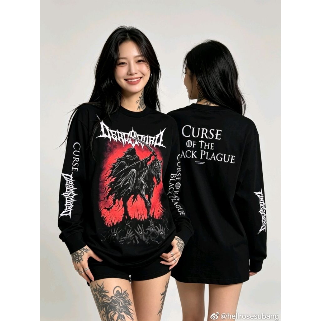Deadsquad - Black Plague New logo - longsleeve - tshirt band metal original