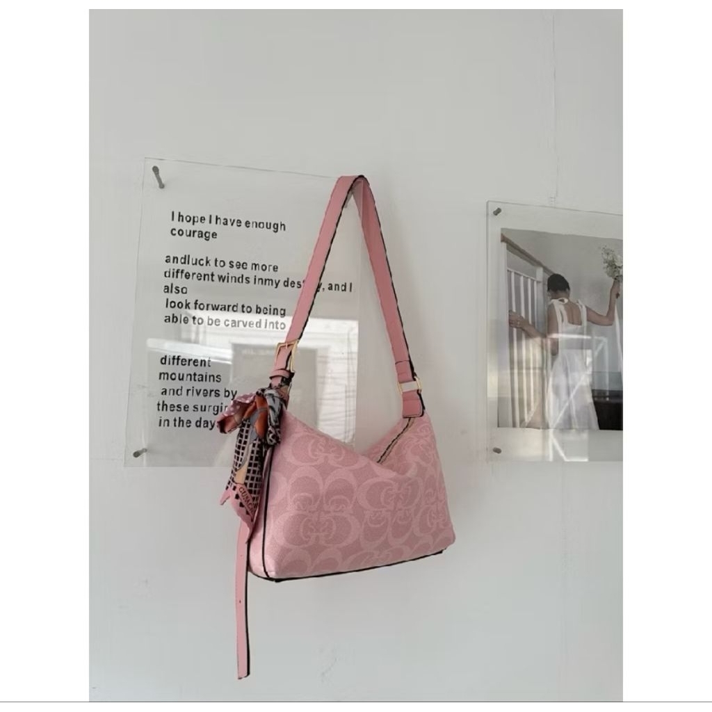 gusachi tas selempang hobo pink #gusachi #tas pink