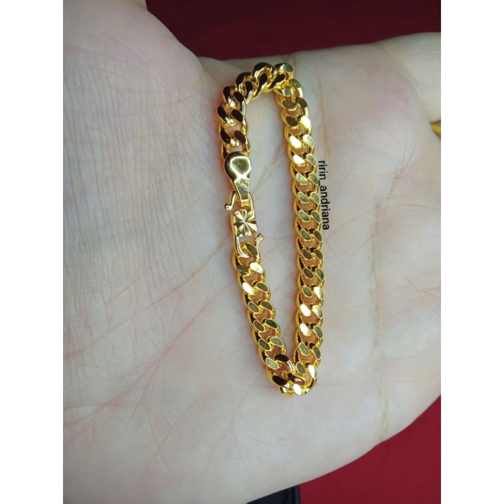 G9 gelang sisik naga bayi/anak lapis emas