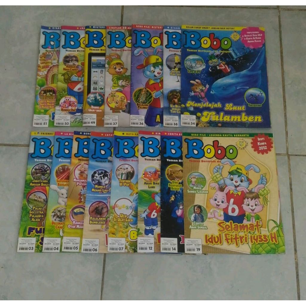 Majalah Bobo 2012 Sepaket