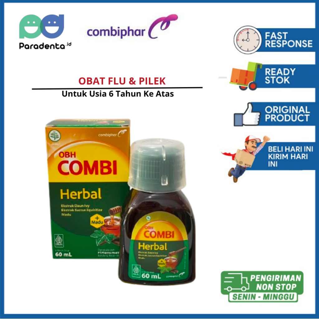 OBH Combi Herbal Untuk Batuk Kering Dan Berdahak Plus Madu