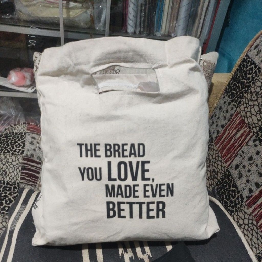 Tas Tenteng Kanvas Print Katun