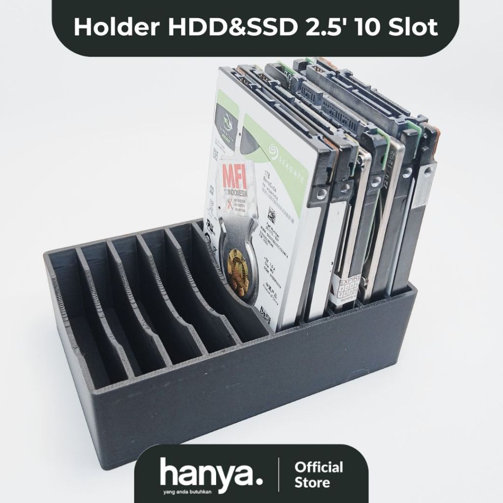 HDD Dan SSD 2.5" Stand Holder 10 Kolong