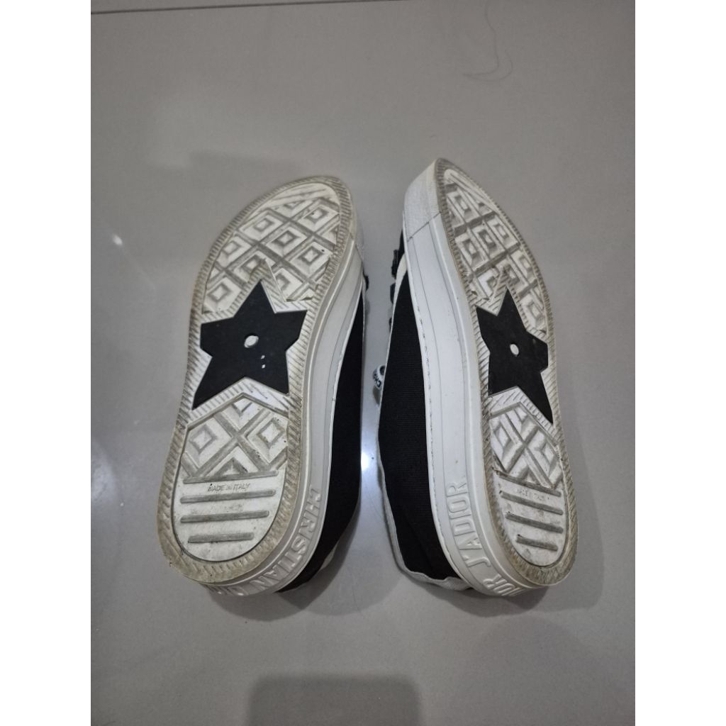 Sneakers wanita pria Dior sepatu tali