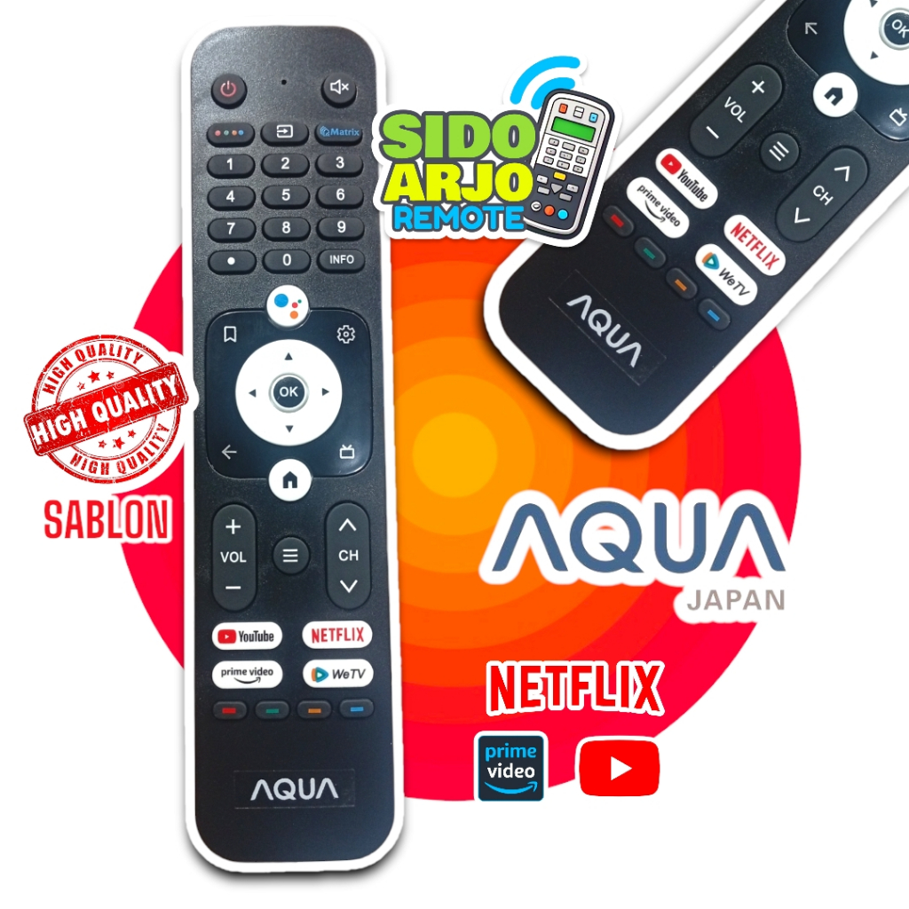REMOTE TV AQUA SMART ANDROID