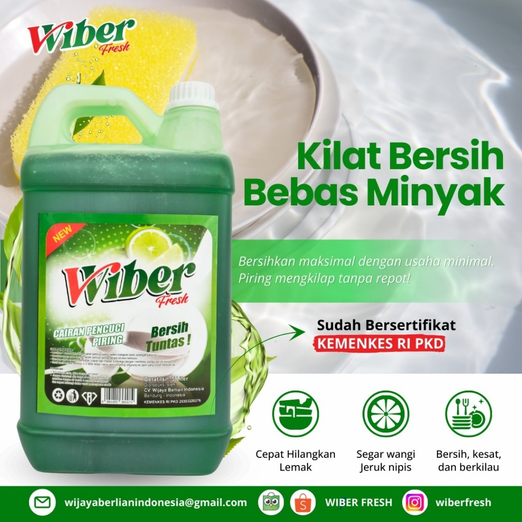 WIBER sabun  pencuci piring 5 LITER