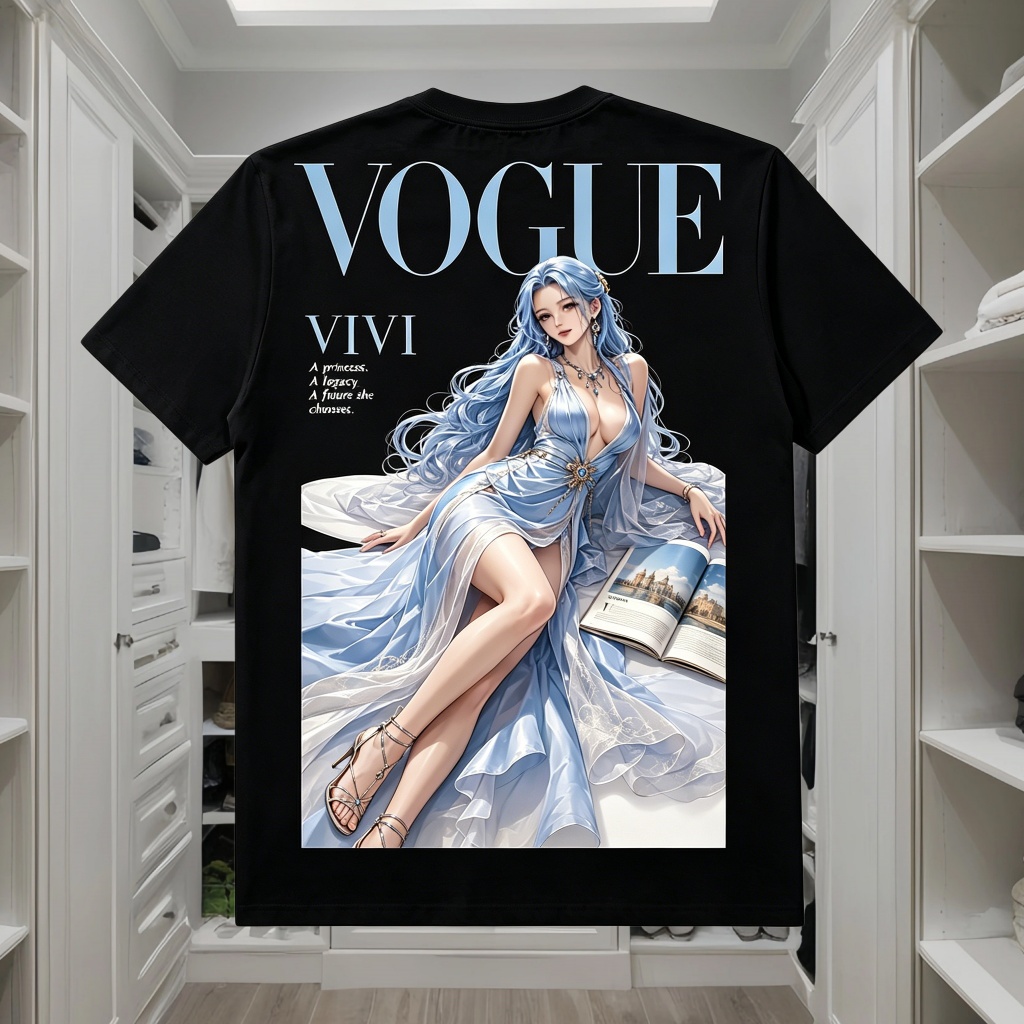 Kaos One Piece Anime Pria - Nefertari Vivi, Boa Hancock, Reiju, Model Vogue & Venus